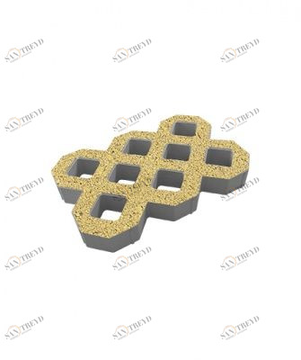 Тротуарные плиты "ГАЗОННАЯ РЕШЕТКА" - Б.1.ГР.8 (Стандарт) Желтый Santreyd sun-id-332533