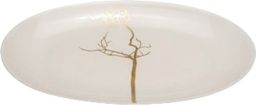 85126 Dibbern Блюдо овальное Dibbern "Золотой лес" 24см Фарфор костяной 