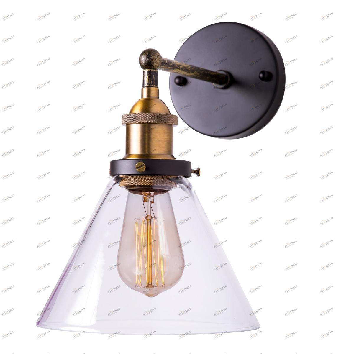 Бра Loft IT Loft Loft 1123W LOFT IT ПОД СТАРИНУ 079268 Прозрачный;черный 