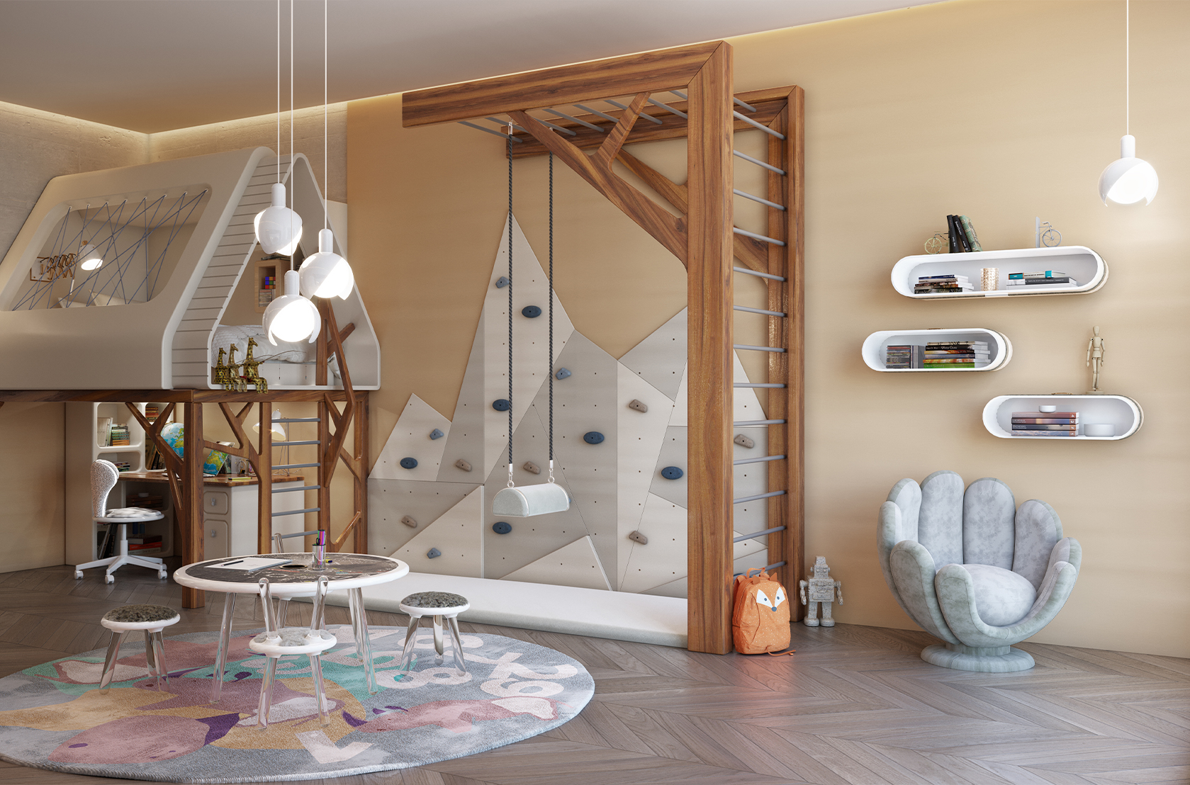 CIST641 Полки в детскую Облако Маленькое Circu  - Вид №6