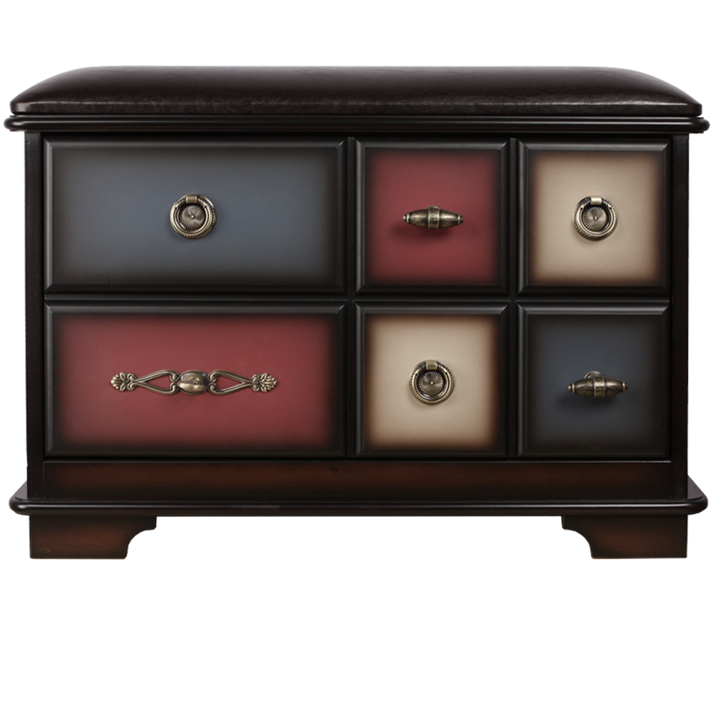 11540 Банкетка Пандора 3 с ящиком Орех Mix BOGACHO 4627139509639