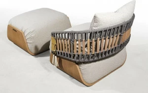 Visionnaire Веревочное садовое кресло с подлокотниками Kathryn