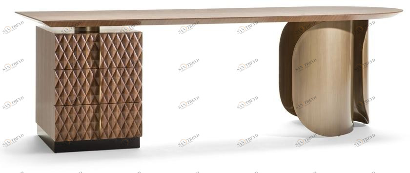 OPERA CONTEMPORARY Прямоугольный деревянный стол с ящиками  48003/n 