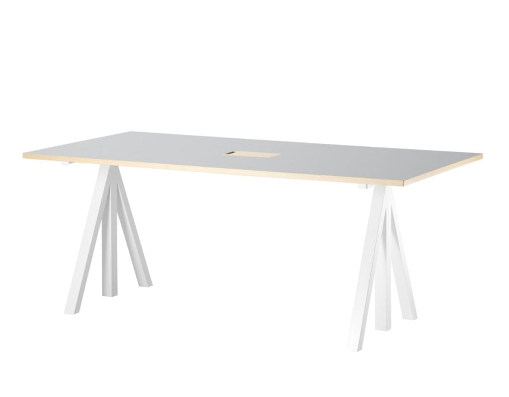 Стол из стали и дерева с системой кабельной втулки String Furniture Произведения искусства ARCH-00140664 - Вид №29