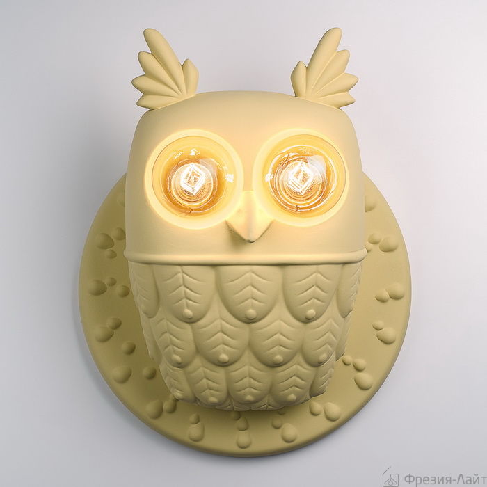Karman AP105 1B INT настенный светильник сова цвет слоновая кость 113475