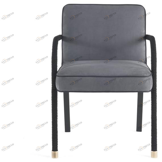 Gianfranco Ferré Home Мягкое кожаное кресло с подлокотниками Loop sun-id-1429738