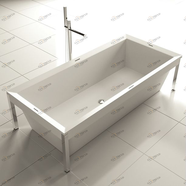 Moma Design Ванна из Corian 1850x850x500 Over Tank белая TW0301850