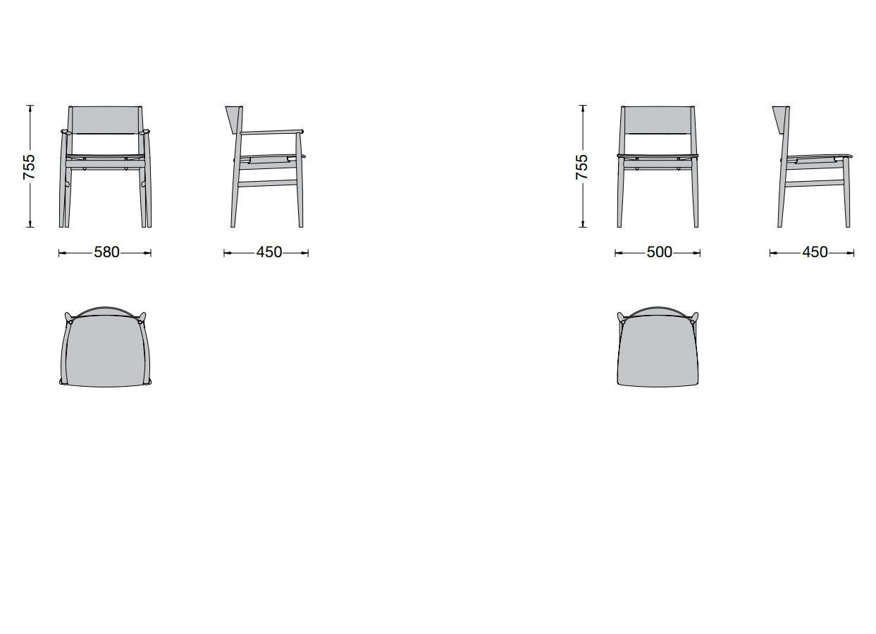 Деревянный стул Porro NEVE ARCH-00091917 - Вид №7
