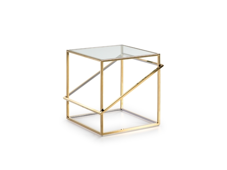 098642 Столик с подсветкой LED золото Schuller Moonlight