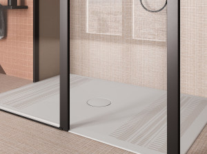 Керамический прямоугольный поддон для душа