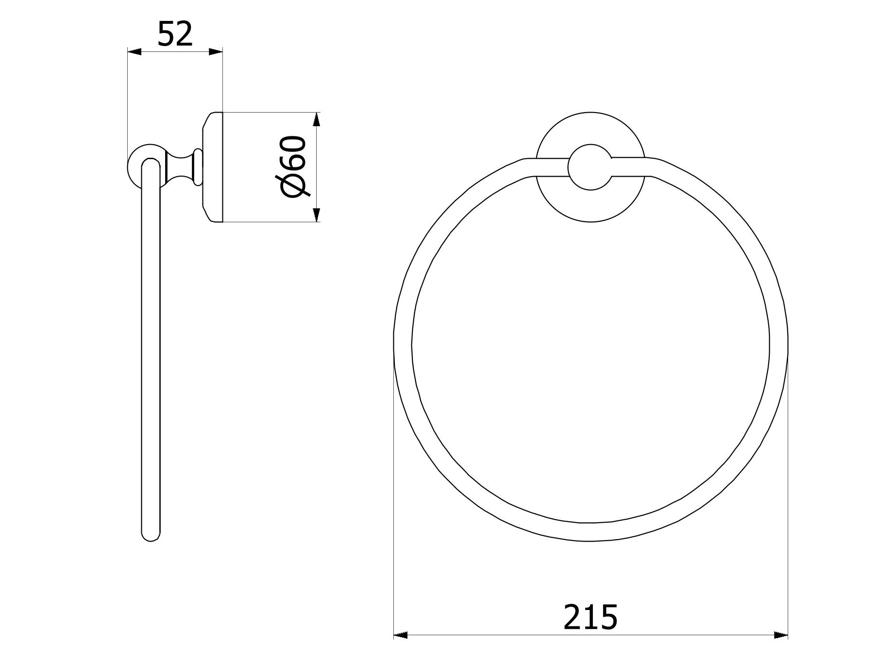 Держатель для полотенец IB Hermes-аксессуары ARCH-00009189 - Вид №5