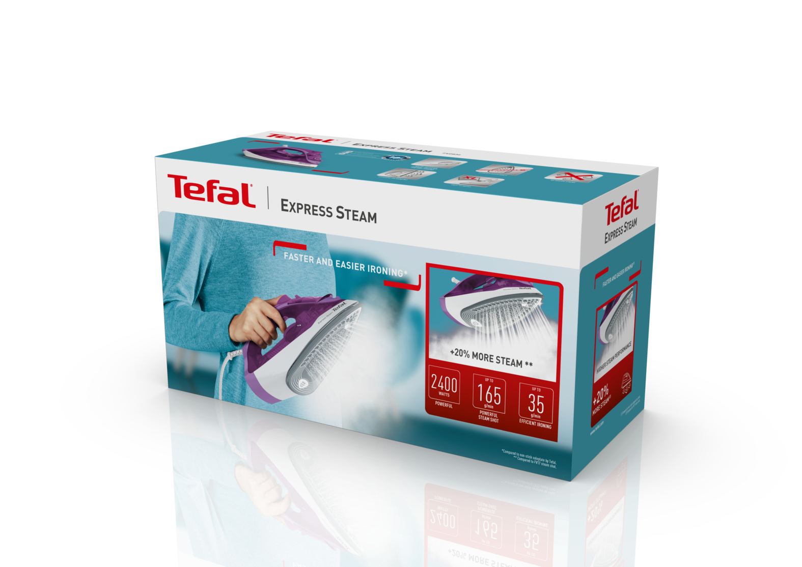 9067428 Утюг Tefal Express Steam FV2836E0 фиолетовый STDN-0097095 - Вид №1