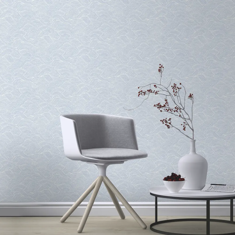 Обои флизелиновые Rasch BARBARA Home Collection синие 527148 0.53 м STLM-2065023 - Вид №2