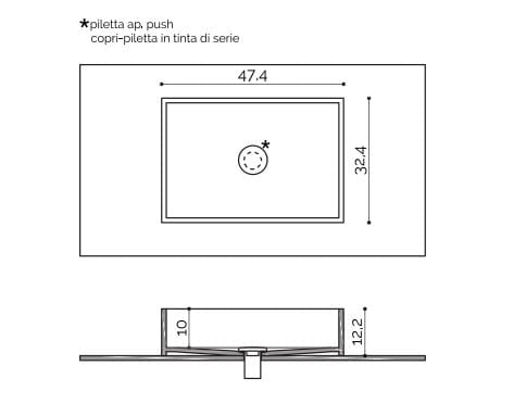 Прямоугольная столешница из Corian® Acquapazza Corian ® elements ARCH-00063422 - Вид №2