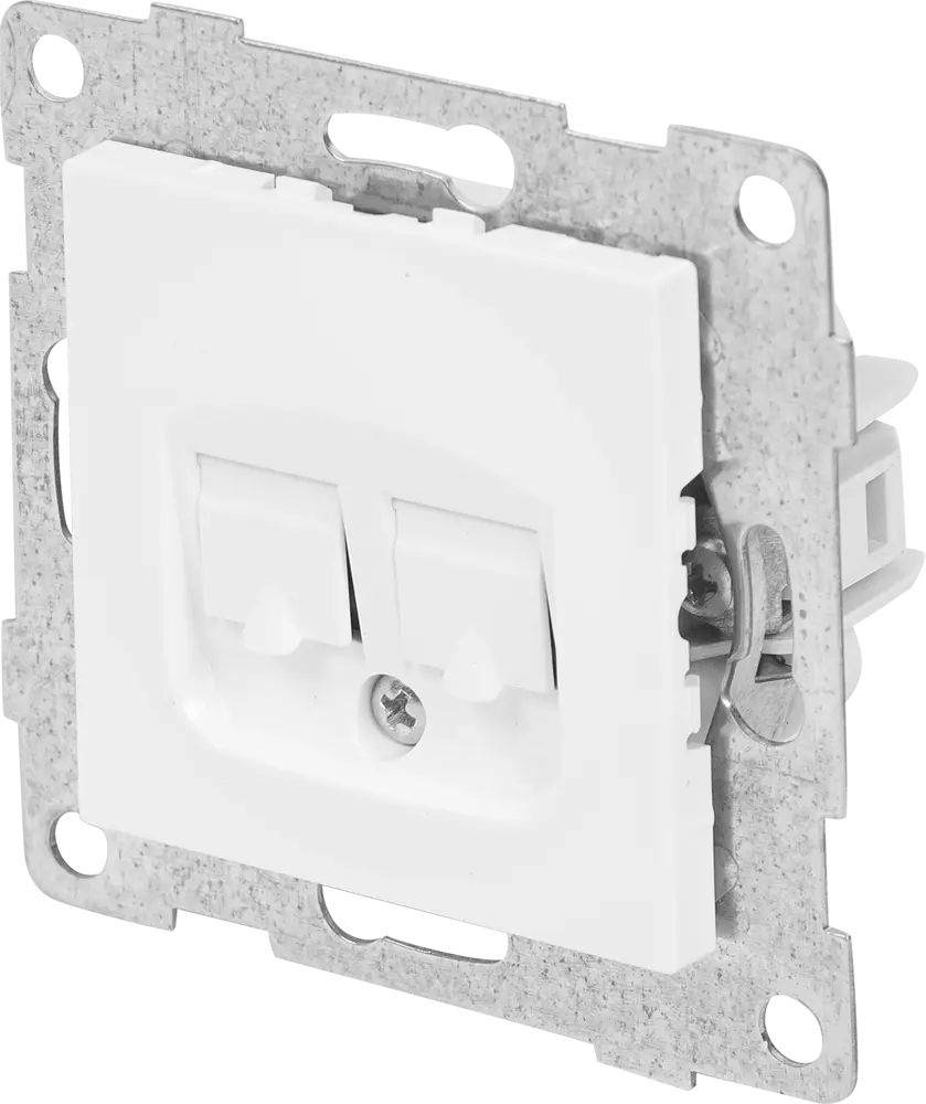 Компьютерная розетка GUSI Electric Ugra RJ45 с двумя портами 83864411