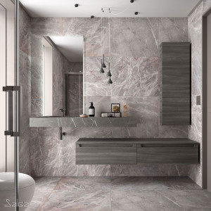 25439 SALGAR COMPAKT 46 от 600 до 800 мм с 1 встроенной мойкой СЕРЫЙ КАМЕНЬ