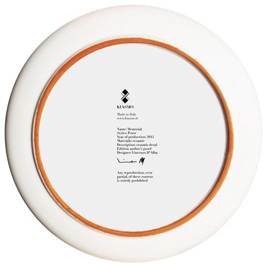 Kiasmo Керамическая тарелка Prose 2015kddprom - Вид №2