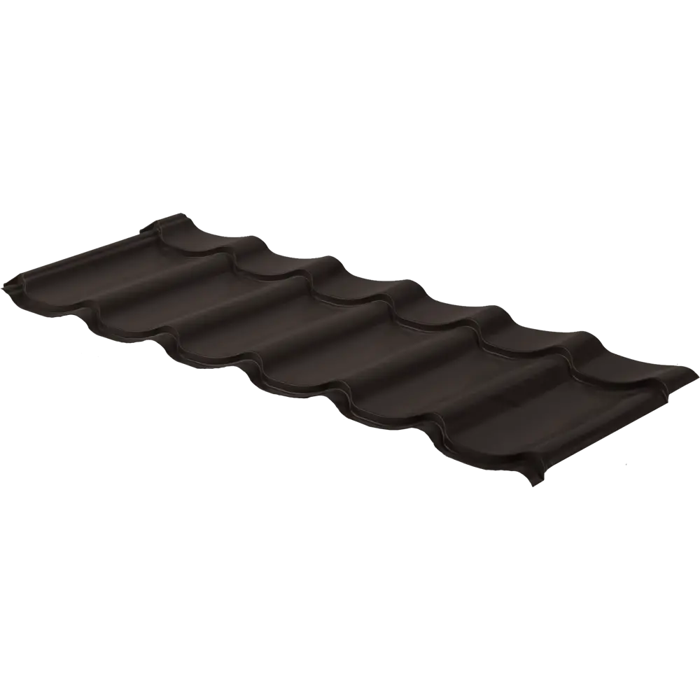 Металлочерепица 0.5 мм ГОСТ 470x1180 мм RR32 коричневый Grand Line STLM-2001184 - Вид №2