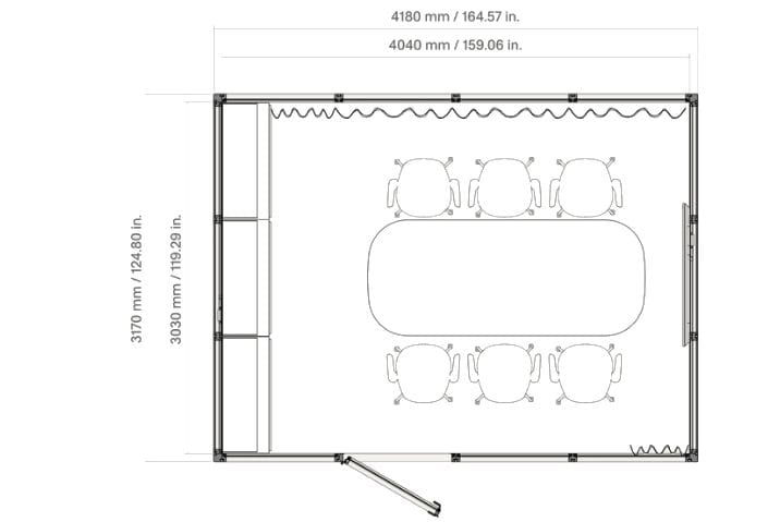 Мультимедийная многосторонняя акустическая офисная кабина Mute Modular ARCH-00054044 - Вид №3