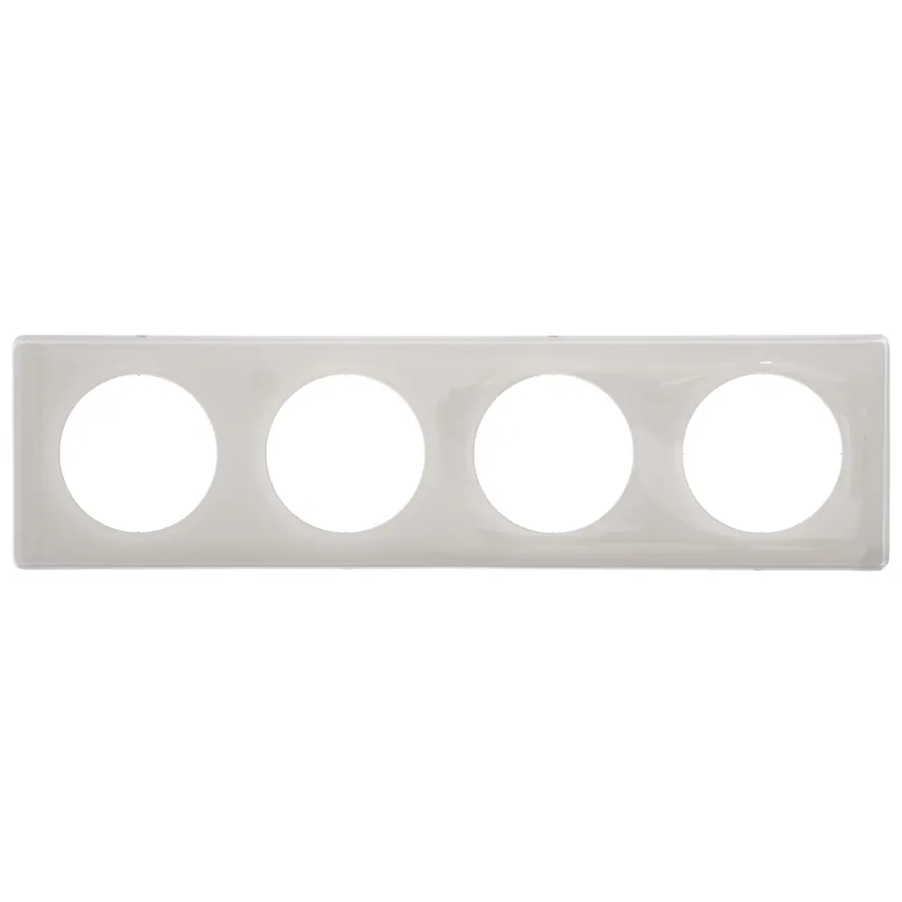 Рамка для розеток и выключателей Legrand Celiane 4 поста, цвет слоновая кость глянец STLM-2001503