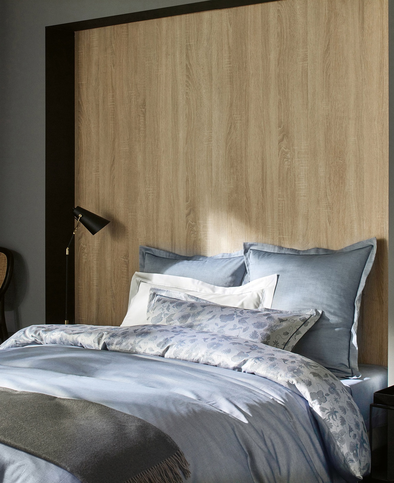 SONGES_BP_200 КПБ 200/220 прост 280/320 2 нав 50/75 сатин жаккард 460TC (в подарочной коробке) Blanc des Vosges Santreyd 