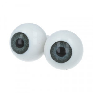 406004 Глаза акриловые для кукол №2 2 шт 18 мм серые Padico Co