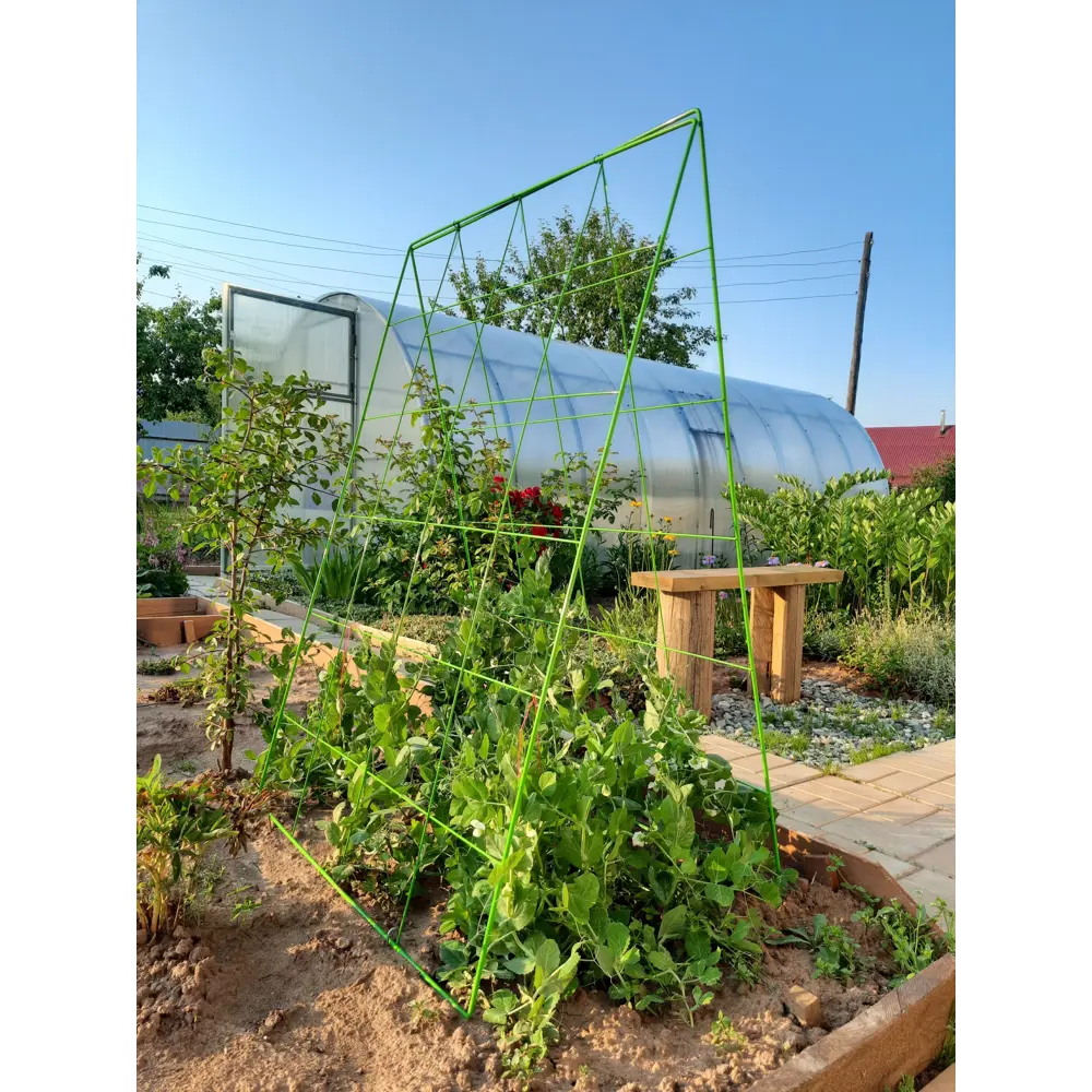 Шпалера для огурцов 78x115 см сталь зеленый Santreyd STLM-2183448 - Вид №3