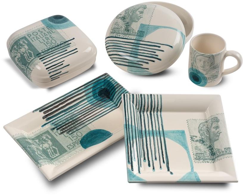 MARIONI Керамический поднос квадратный Postcard 01153g - Вид №5