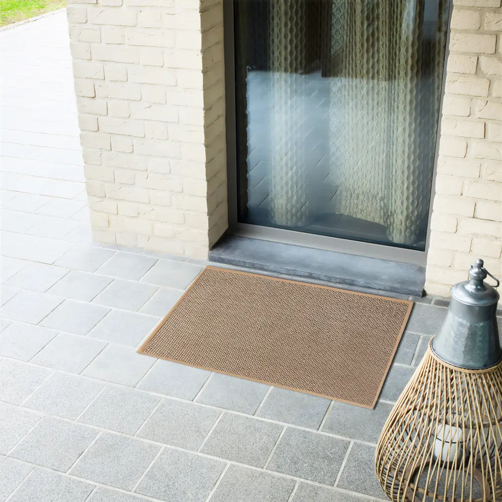 Коврик грязезащитный KREAFORTA Maui полиэстер 44x74 см цвет бежевый STLM-2038945