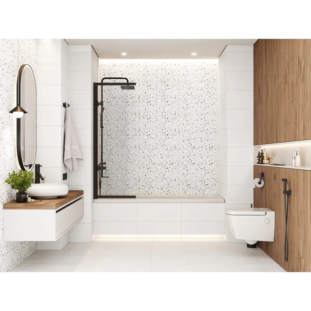 Плитка настенная Gracia Ceramica Monocolor 01 25x60 см 1.2 м² матовая цвет белый однотонный 86745646 STLM-2130090 - Вид №5