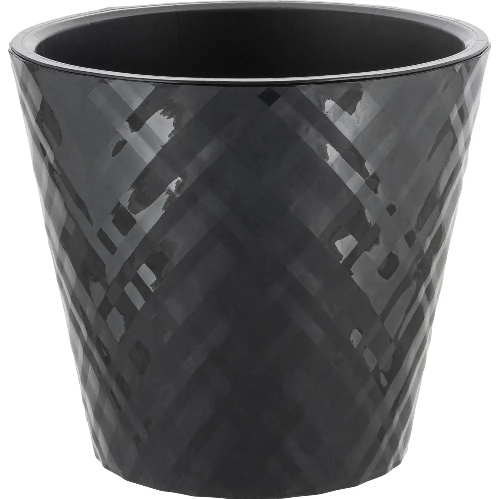 Горшок цветочный Ingreen Manhattan ø23 см h25.3 см v5 л пластик оникс STLM-2122946