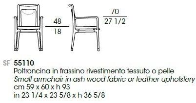 Giorgetti Кожаное кресло с подлокотниками sun-id-1461371 - Вид №3
