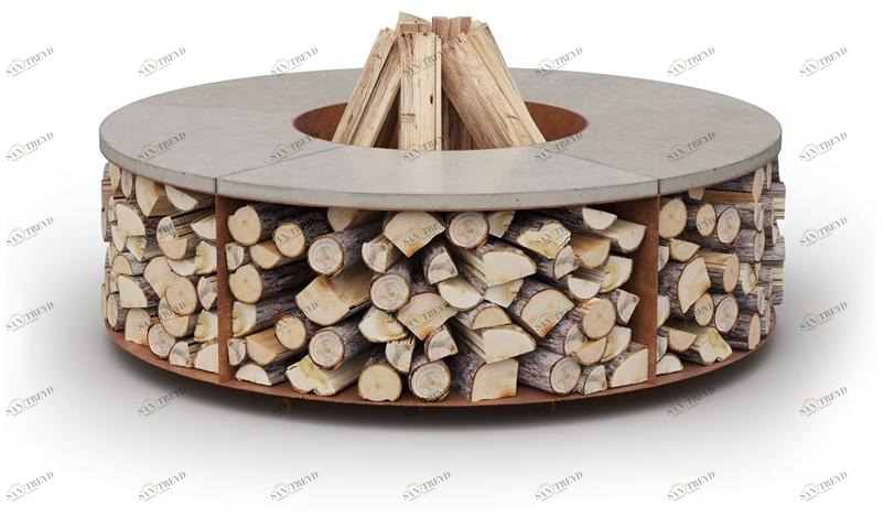 Laubo Отдельностоящий уличный дровяной камин Fuego sun-id-1401412