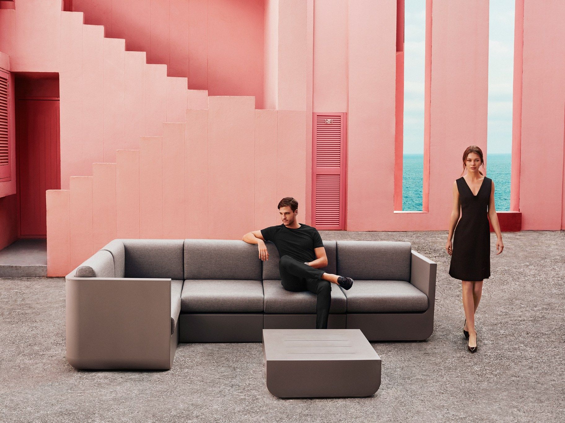 Угловой садовый диван Vondom Ulm ARCH-00095295 - Вид №4