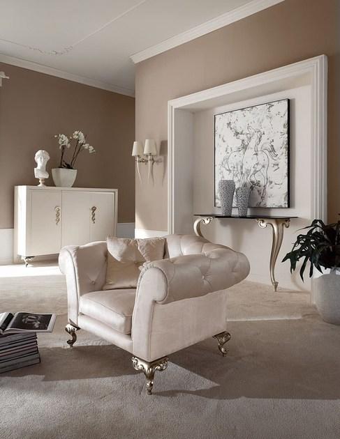 Cantori Стеганое кресло из нубука с подлокотниками George sun-id-1423842 - Вид №1