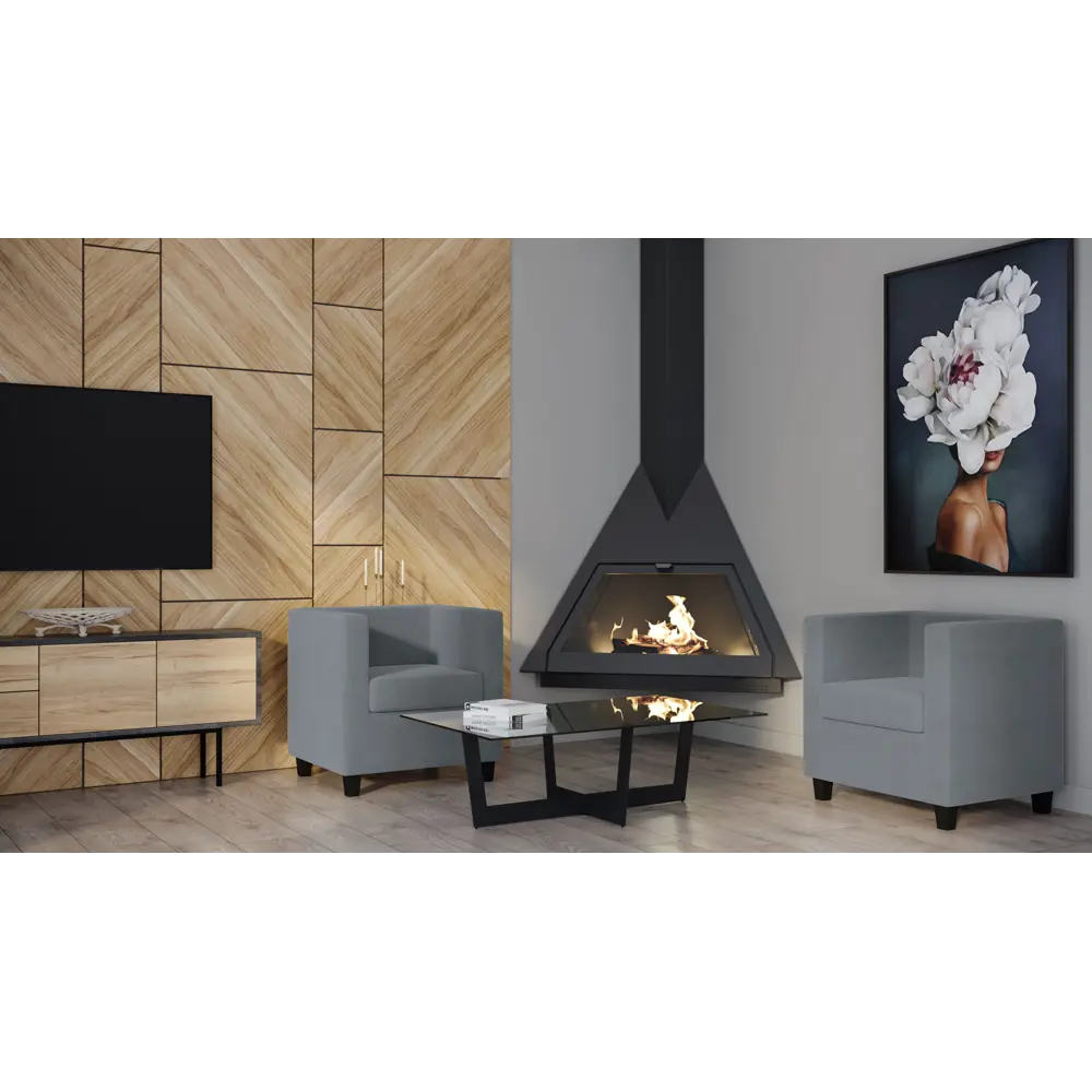 Кресло полиэстер Seasons Корса 73x65x73 см цвет серый STLM-2116132 - Вид №2