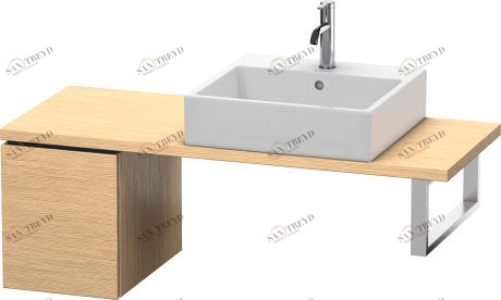 LC582001212 L-Cube Шкафчик для компактной консоли Дуб брашированный, натуральный шпон Duravit
