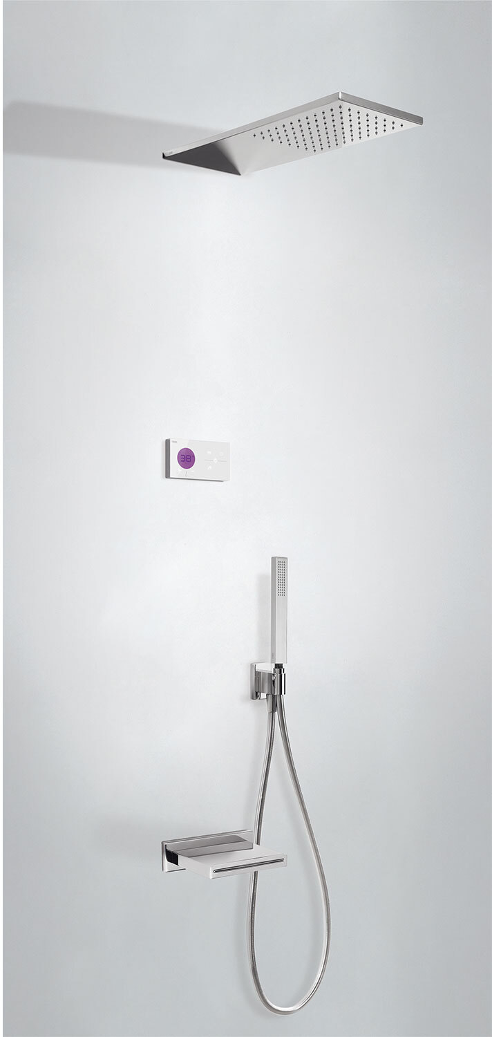 SHOWER TECHNOLOGY 3-ходовой встраиваемый электронный термостатический смеситель Shower Technology Blue Edition, набор для ванны и душа-09286316 TRES