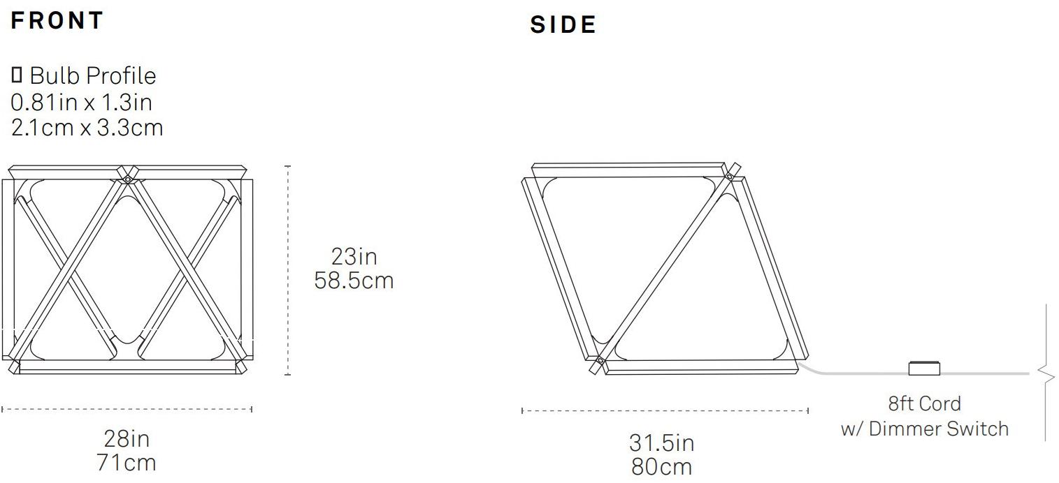Stickbulb Яркий деревянный журнальный столик The x collection sun-id-1428405 - Вид №6