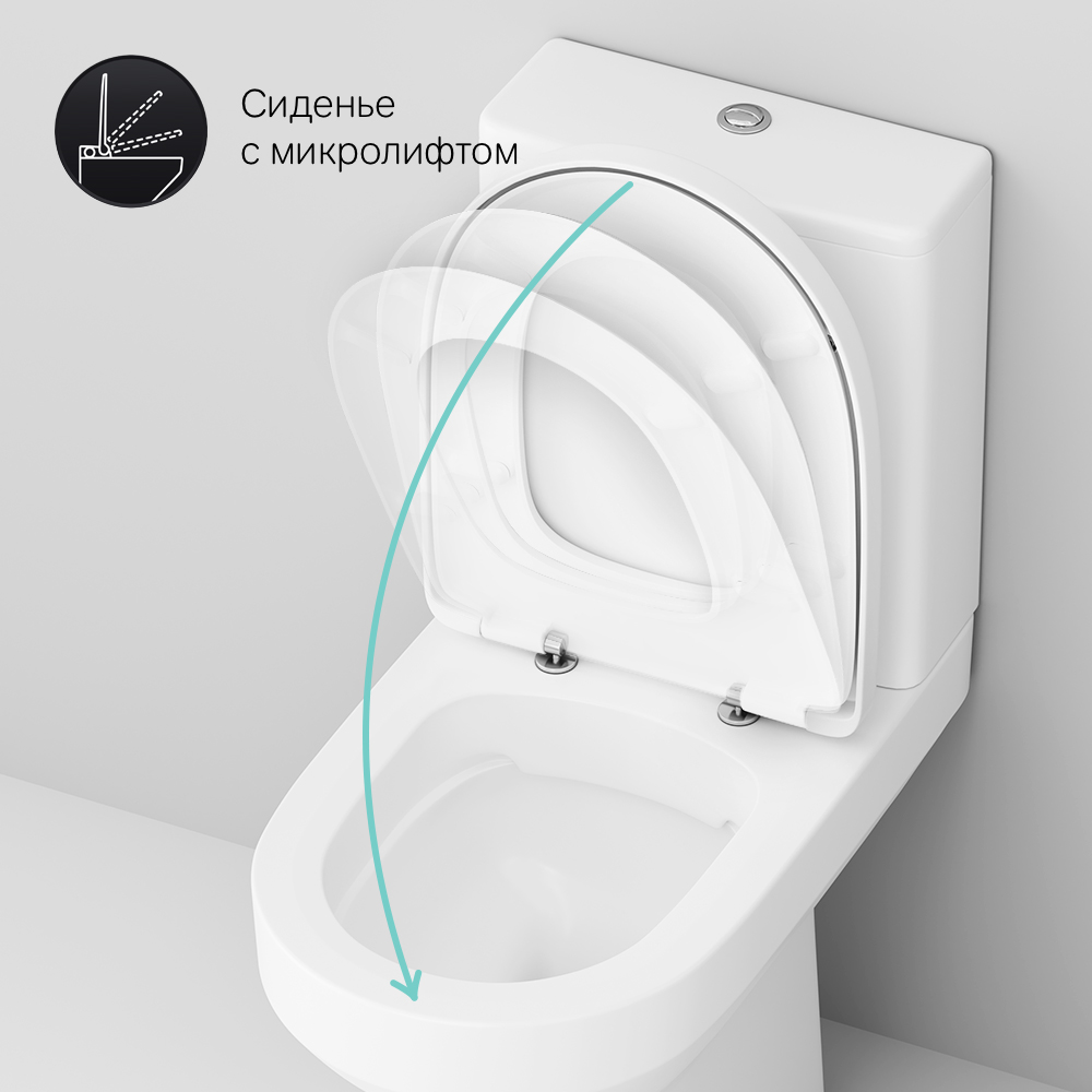 C708600WH Spirit V2.0 унитаз-компакт FlashClean AM.PM Spirit 2.0  - Вид №8