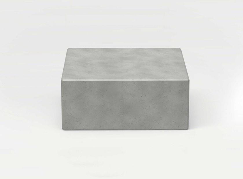 CO33 Садовый столик квадратный из бетона Angulus B4.l - Вид №1