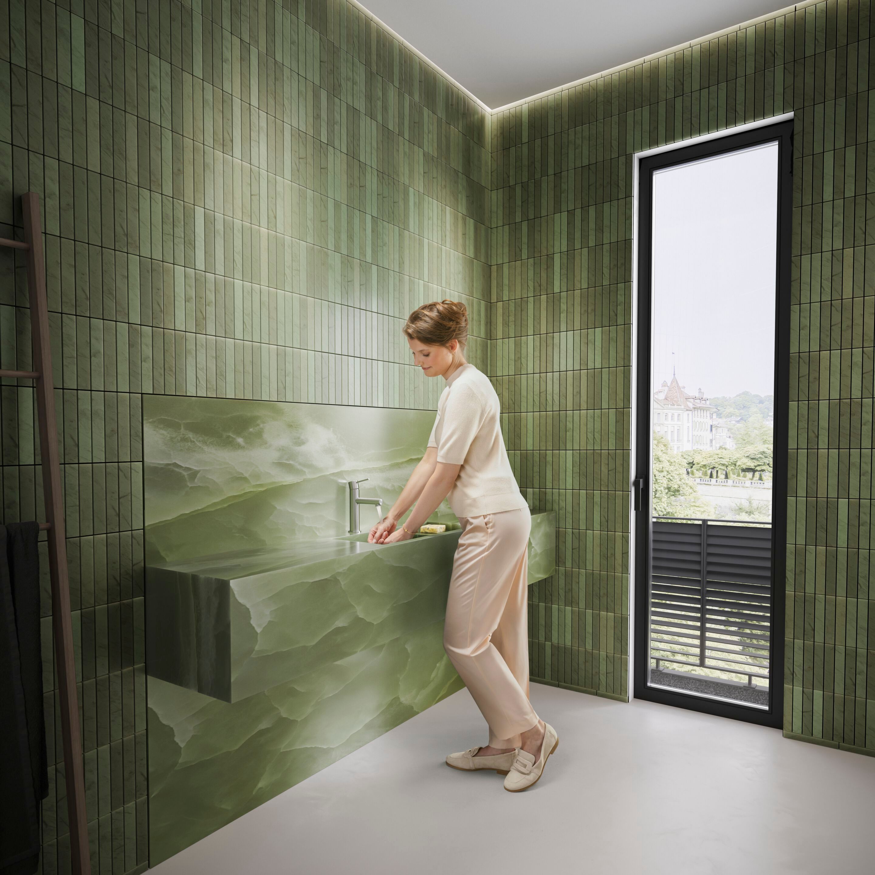 Однорычажный высокий смеситель для раковины KWC ONO E ARCH-00145691 - Вид №4