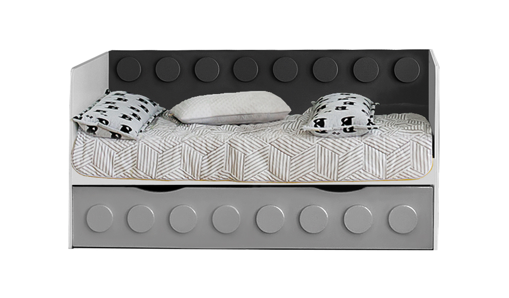 Детский диван-кровать с дополнительным спальным местом "Бэтмен" МАНДАРИН ЛЕГОЛЕНД 178720 Желтый Santreyd  - Вид №1