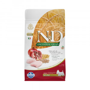 ПР0050201 Корм для собак N&D Ancestral Grain Line для мелких пород курица с гранатом сух. 800г Farmina