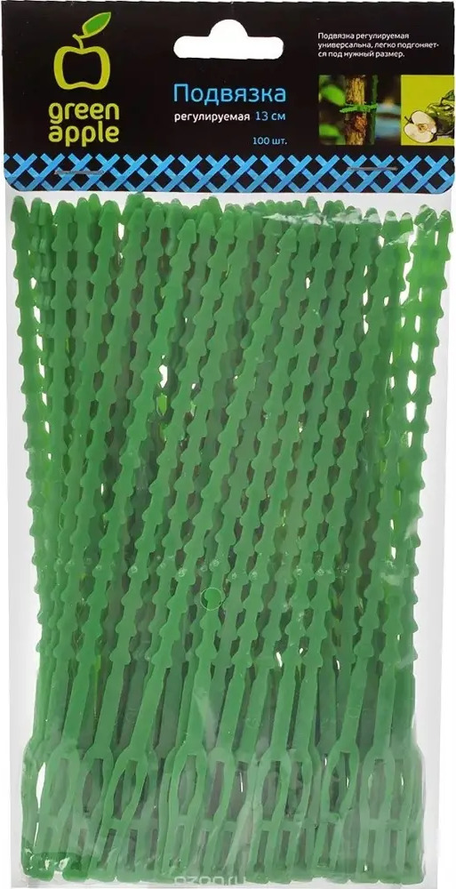 Santreyd Green Apple — регулируемая подвязка для растений 13 см (100 шт) 83679043