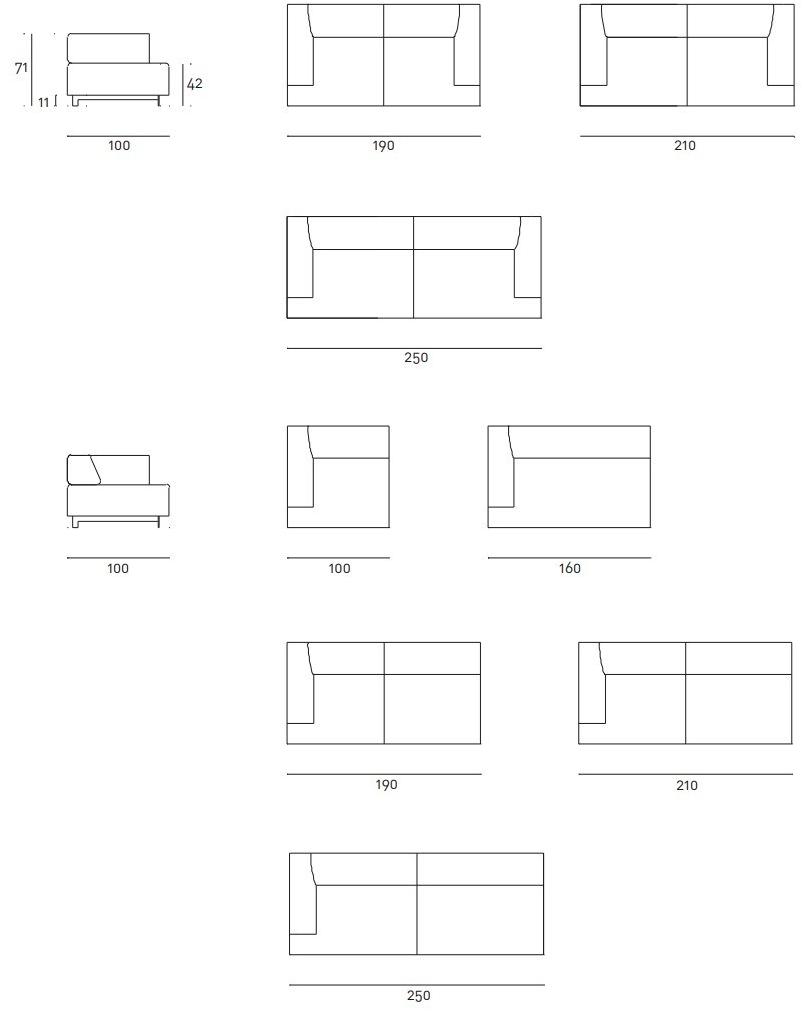 Living Divani Съемный диван Metro² sun-id-1410432 - Вид №9