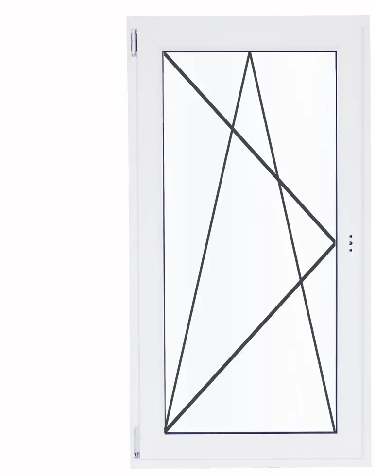 Окно ПВХ Veka одностворчатое 600×900 мм с поворотно-откидным механизмом 83117316