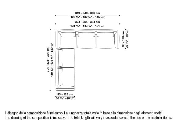 Угловой диван из ткани B&B Italia Ричард ARCH-00040927 - Вид №98