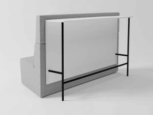 Grado Design Диван из ткани с высокой спинкой и столешницей Modo Mod-sf-2slpt