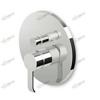 ZON096 - R97800 Встраиваемый однорычажный смеситель для ванны и душа с переключателем, для универсального встраиваемого корпуса Zetasystem R97800. Zucchetti On 